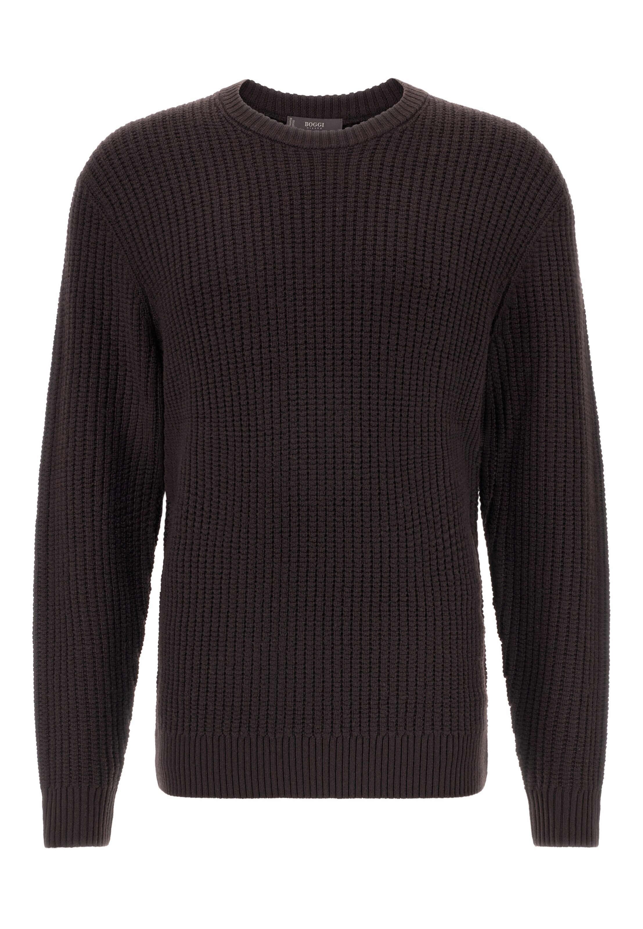 Boggi Milano Свитер в Коричневый: спереди