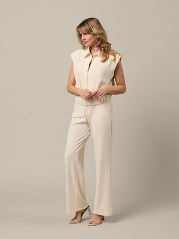 &co woman Bodywarmer '&Co Woman Gwen ecru' in Wit: voorkant