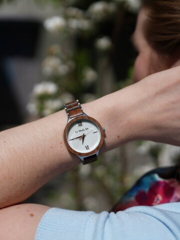 La Moda Me - Reloj analógico 'Vita, elegant, walnut and alloy, feminin' en marrón