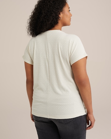T-shirt WE Fashion en blanc