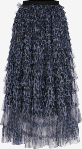 faina - Saia em azul: frente