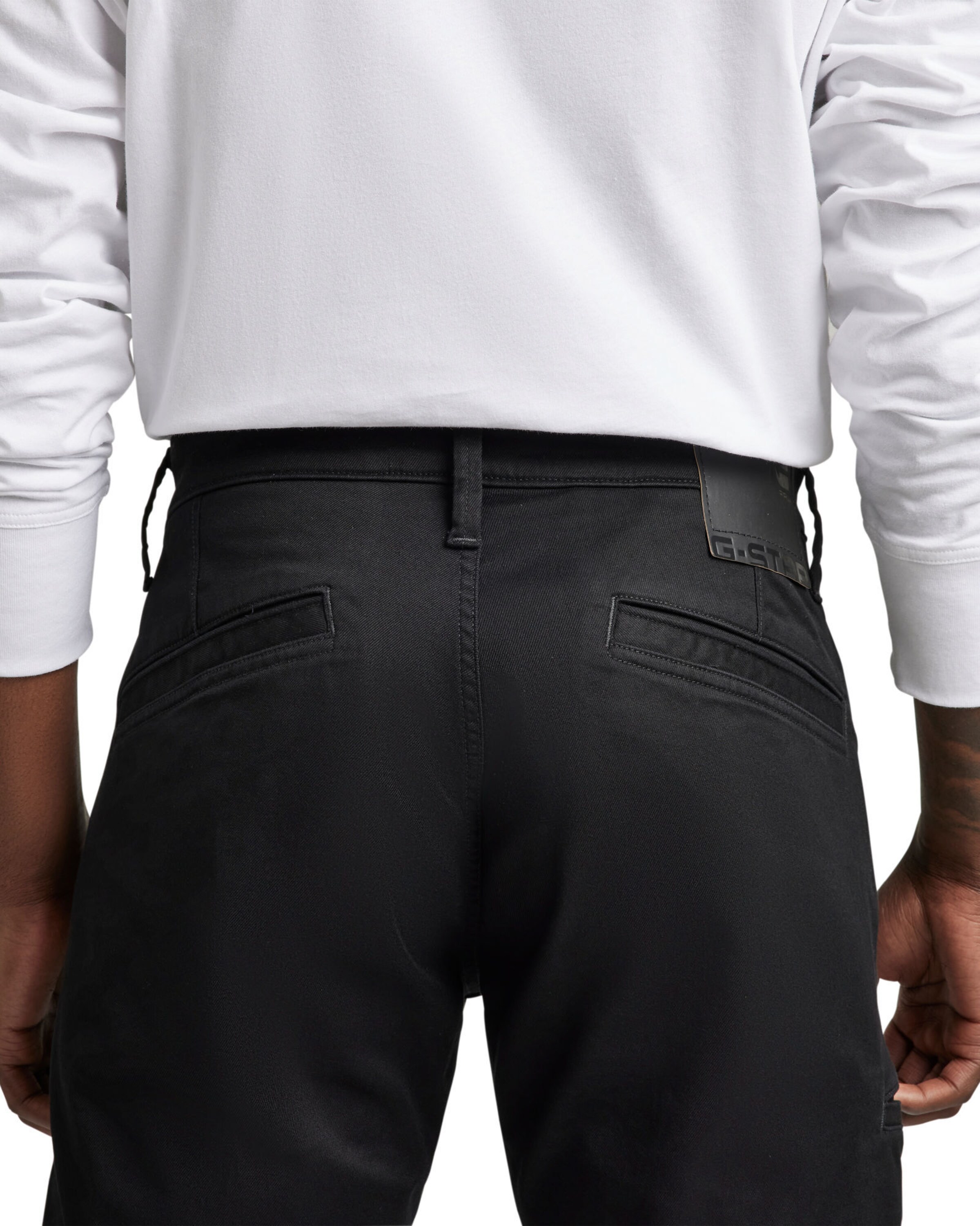 G-STAR Úzky strih Chino nohavice - Čierna