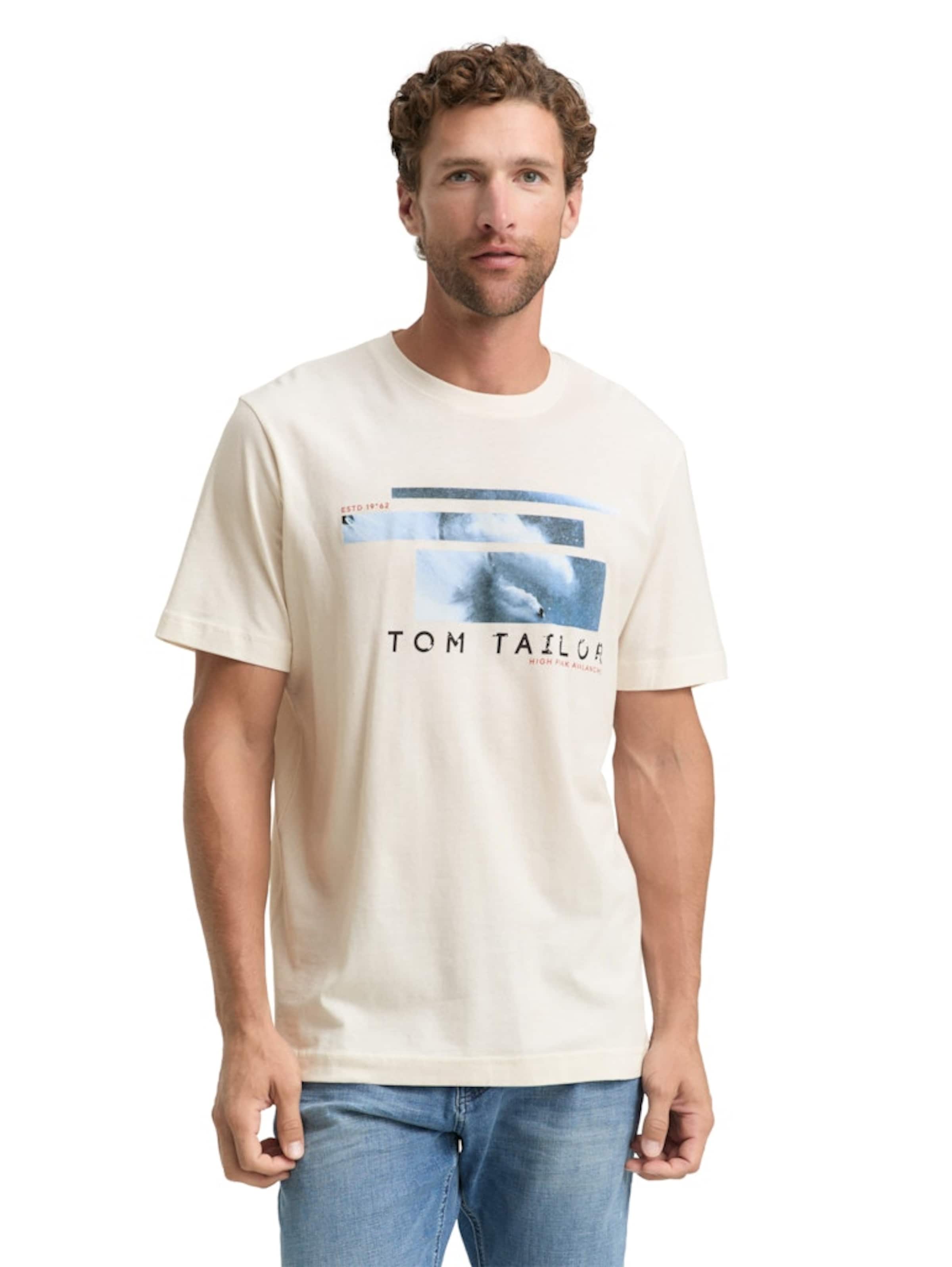 TOM TAILOR Shirt in Wit: voorkant