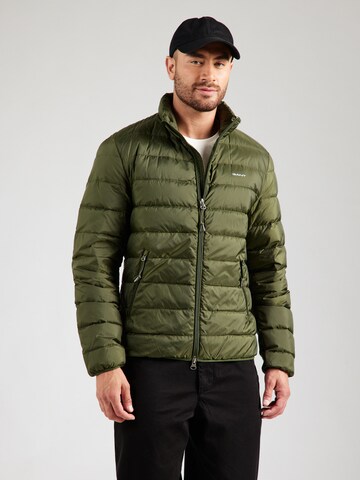 GANT Φθινοπωρινό και ανοιξιάτικο μπουφάν σε πράσινο: μπροστά