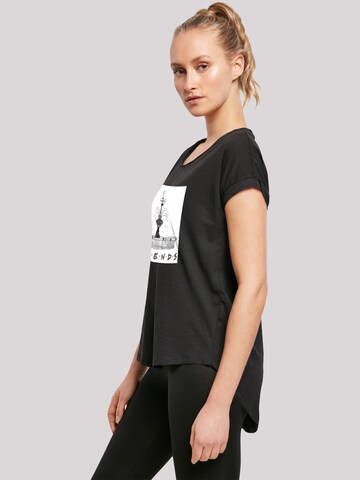 T-shirt 'Friends TV Serie Fountain Sketch' F4NT4STIC en noir