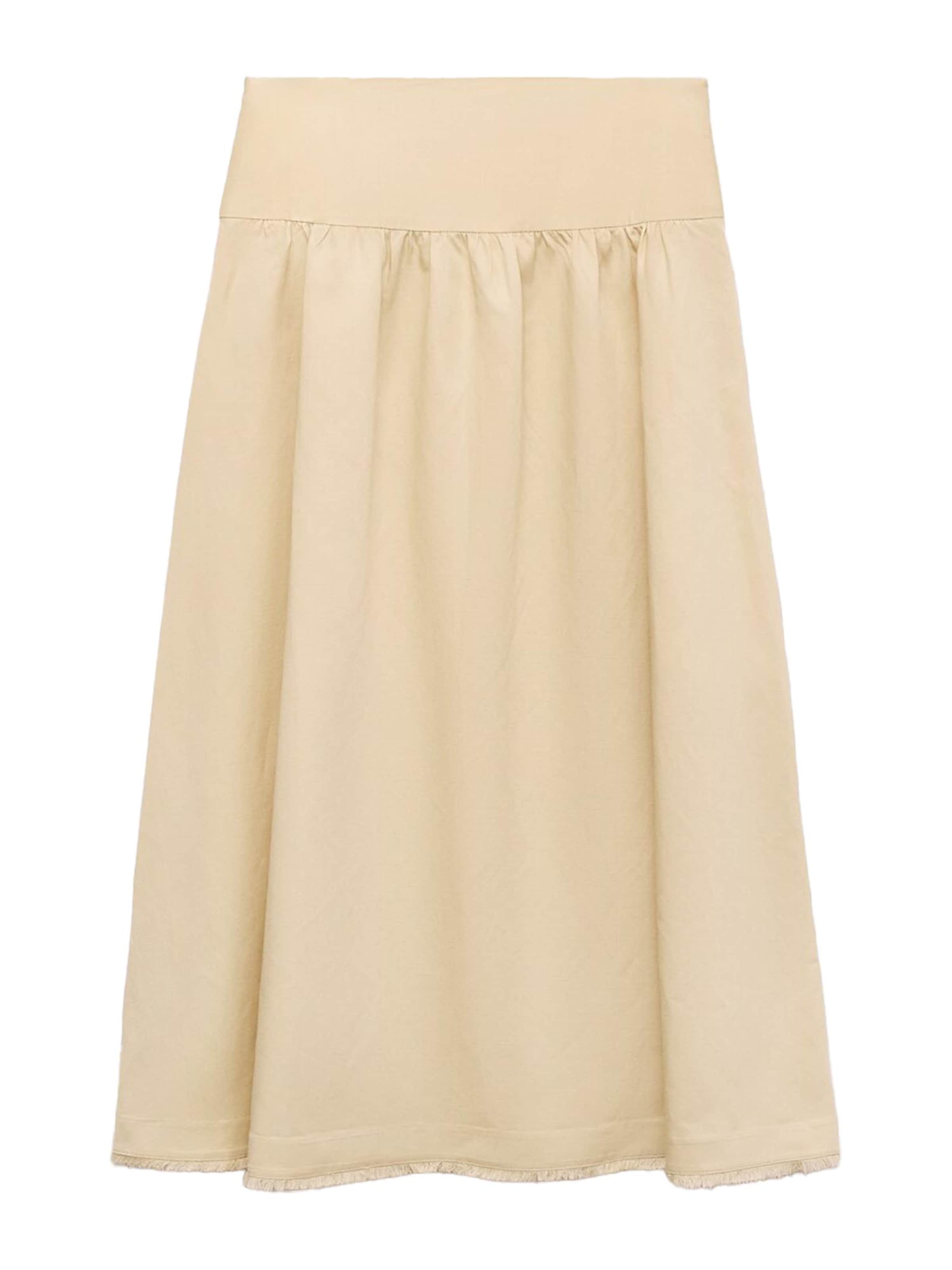 MANGO Kjol 'Finoa' i gul: framsida