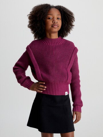 Calvin Klein Jeans Pullover in Lila: predná strana