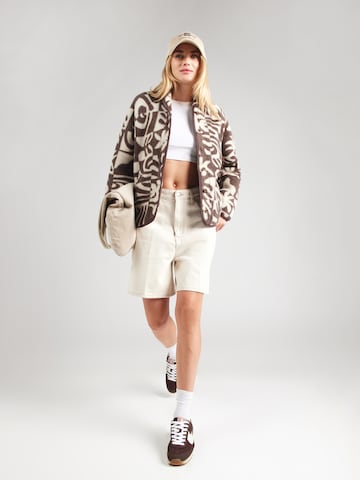 QUIKSILVER Fleece jas 'CHALOK' in Bruin