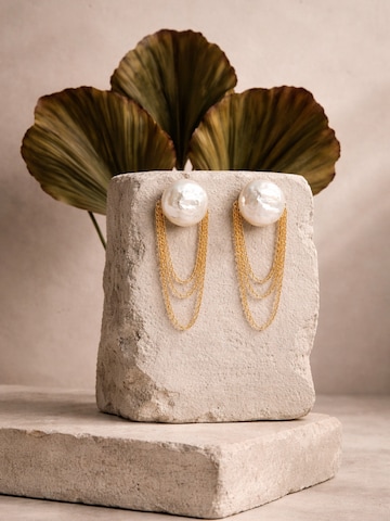 Boucles d'oreilles 'Elena' LA MAISON GISEL B. en blanc