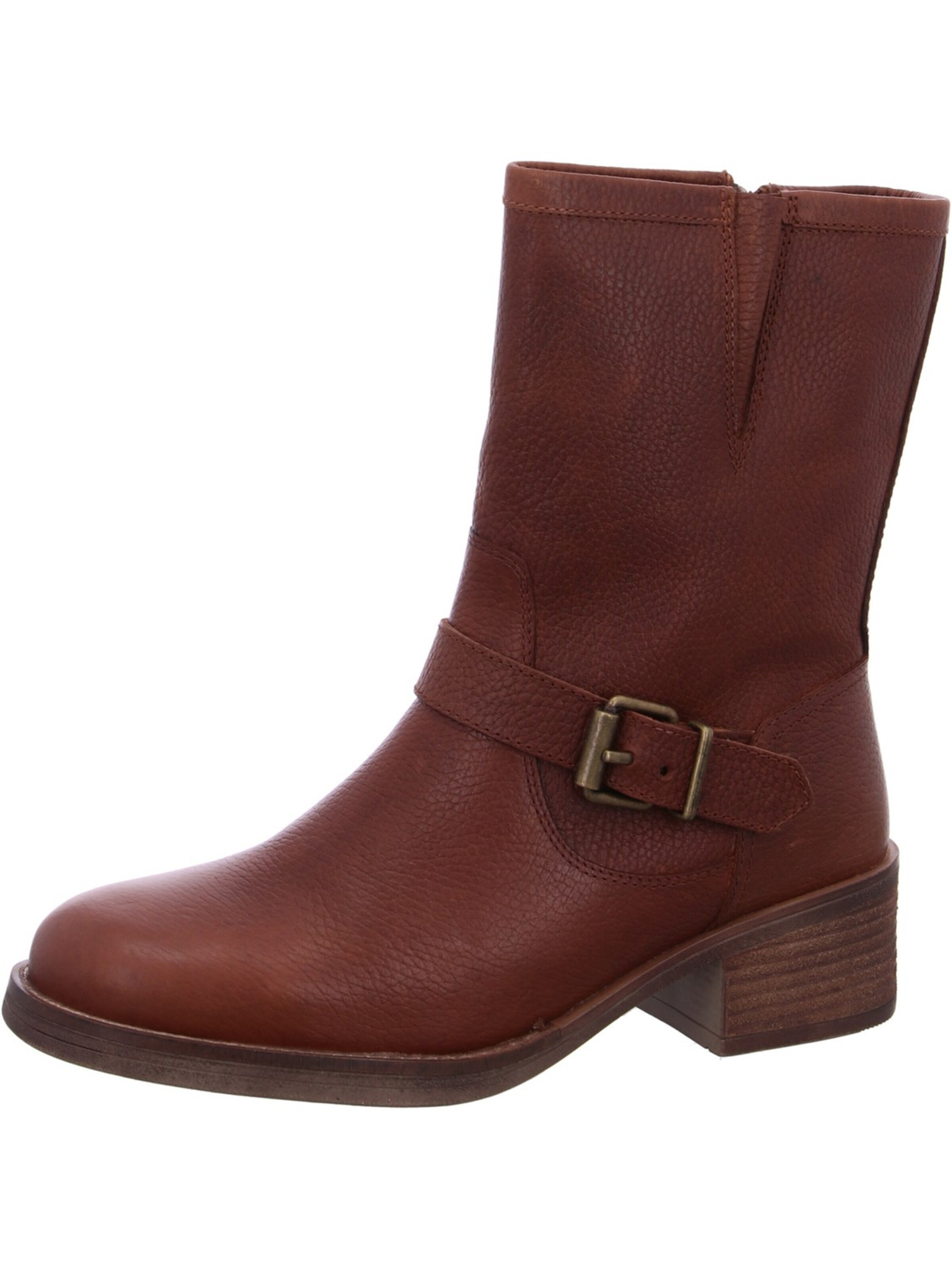 PS Poelman Booties 'Poelman Stiefel Braun' in Brown: front