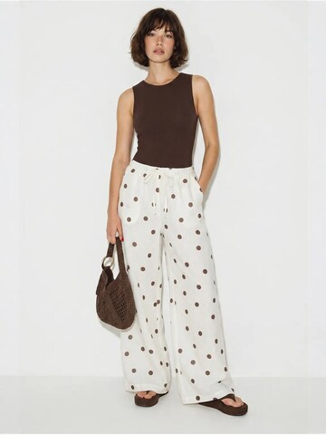 Bianco Lucci Wide Leg Hose‌‌‌‌‌‌‌ in Braun
