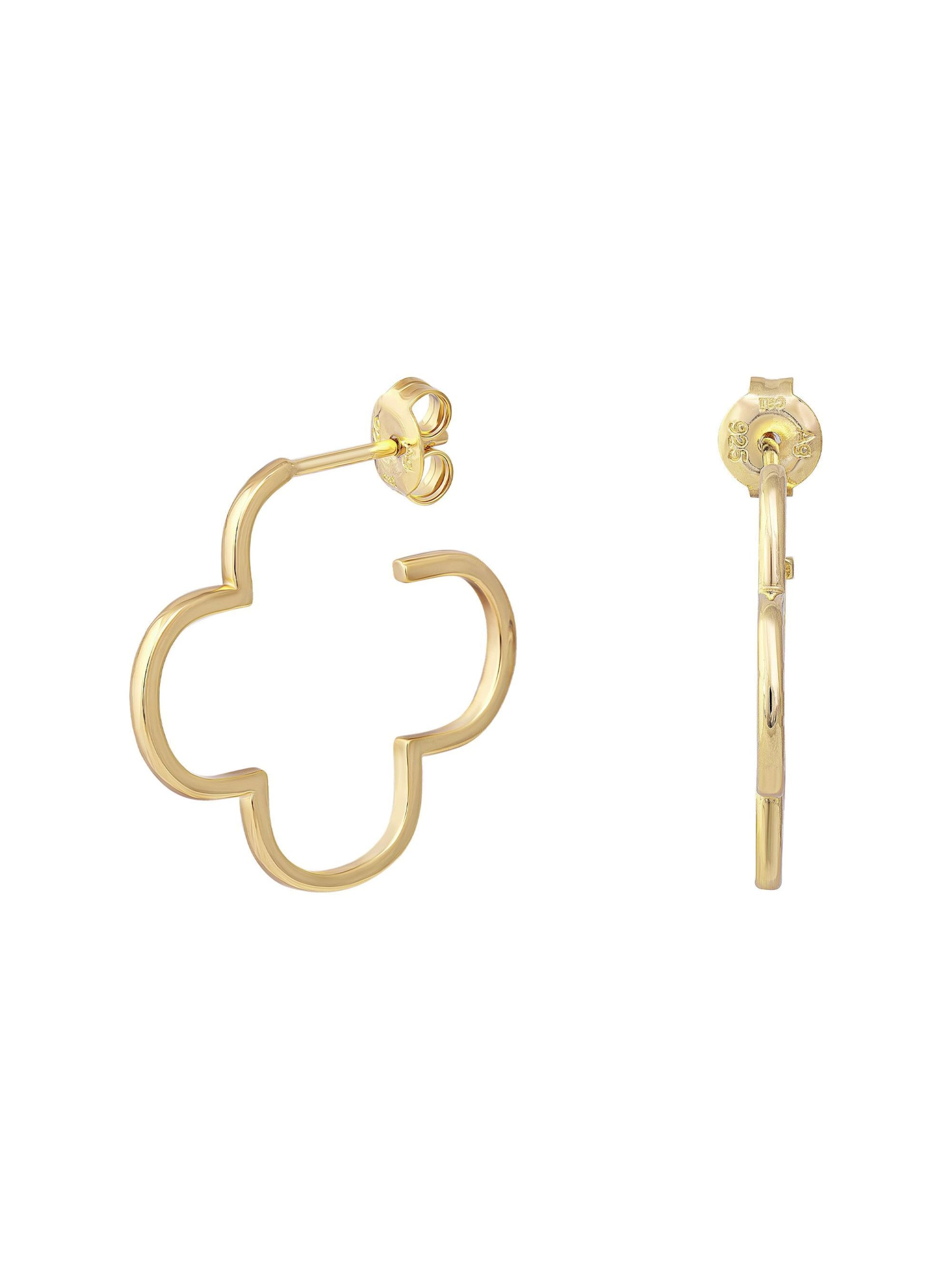 caï Ohrringe in Gold: Vorderseite