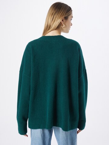 Monki Gebreid vest in Groen