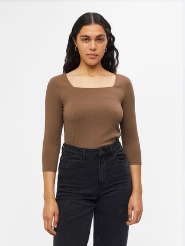 OBJECT Shirt 'Sally' in Brown: front