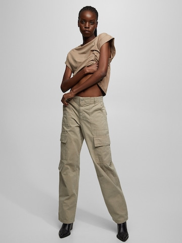 Pull&Bear Regular Cargo Pants in Grey