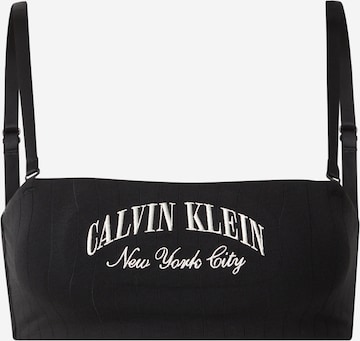 Calvin Klein Underwear Бандо Бюстгальтер в Черный: спереди