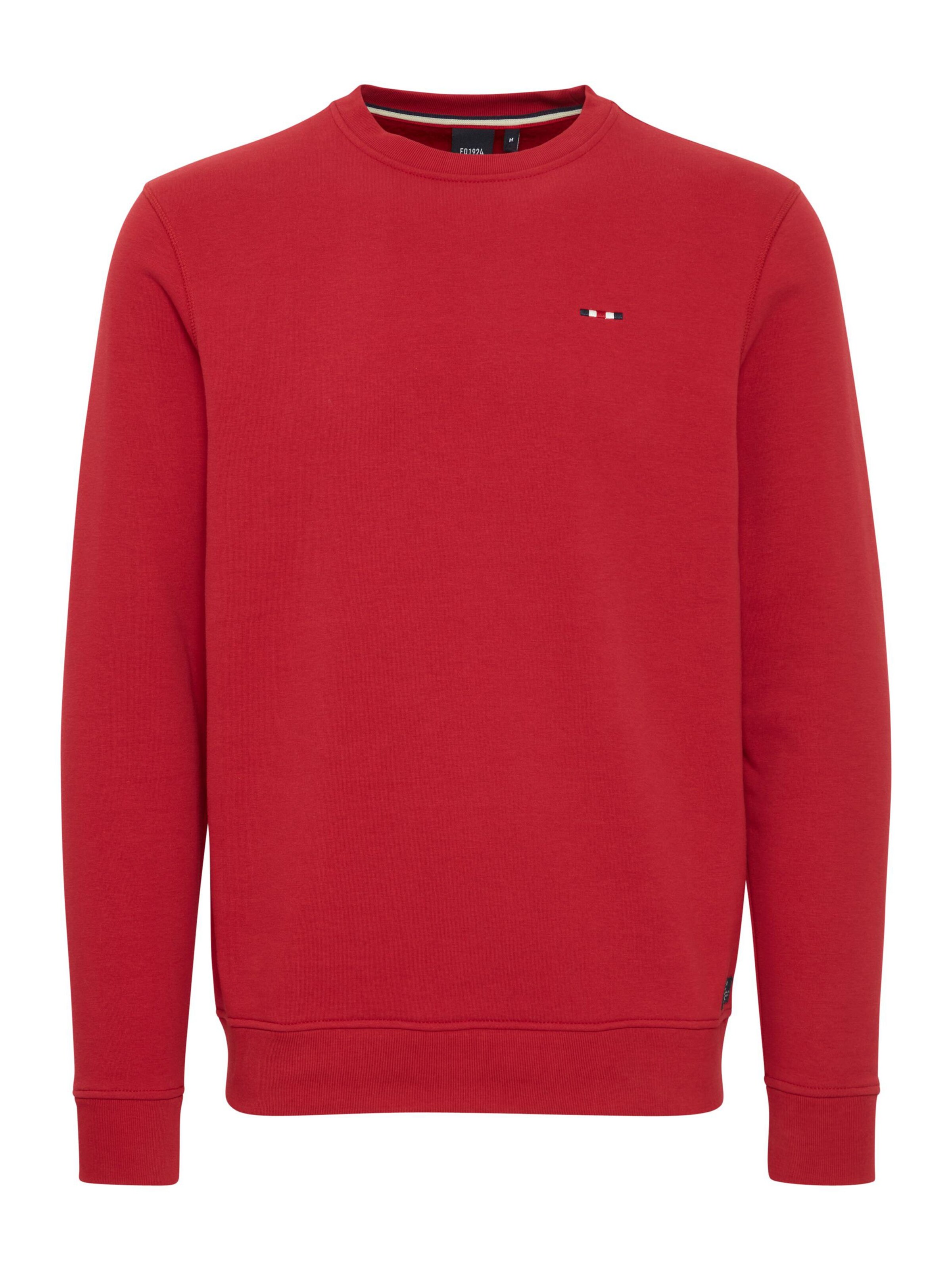 FQ1924 - Sweatshirt 'William' em vermelho: frente