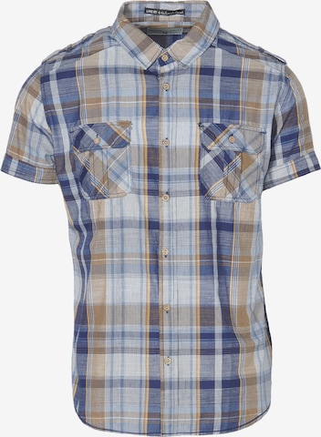 KOROSHI Regular fit Button Up Shirt in Brown: front