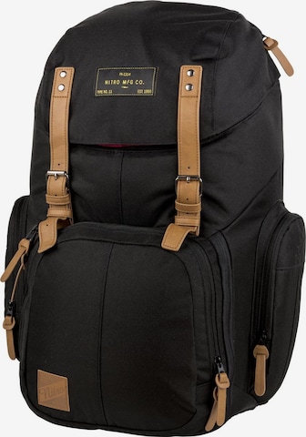 NITRO Rucksack WEEKENDER in Schwarz: Vorderseite