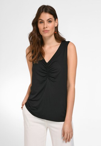 Emilia Lay Top in Black: front