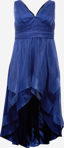 Chi Chi Curve Вечерна рокля в синьо: отпред