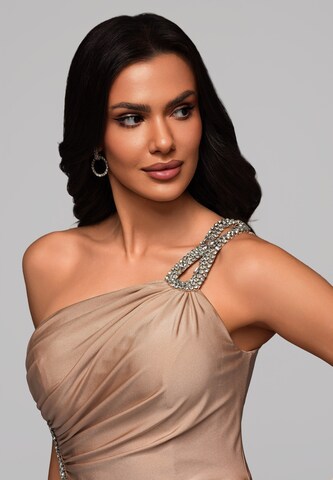 Ombre Evening Dress in Beige