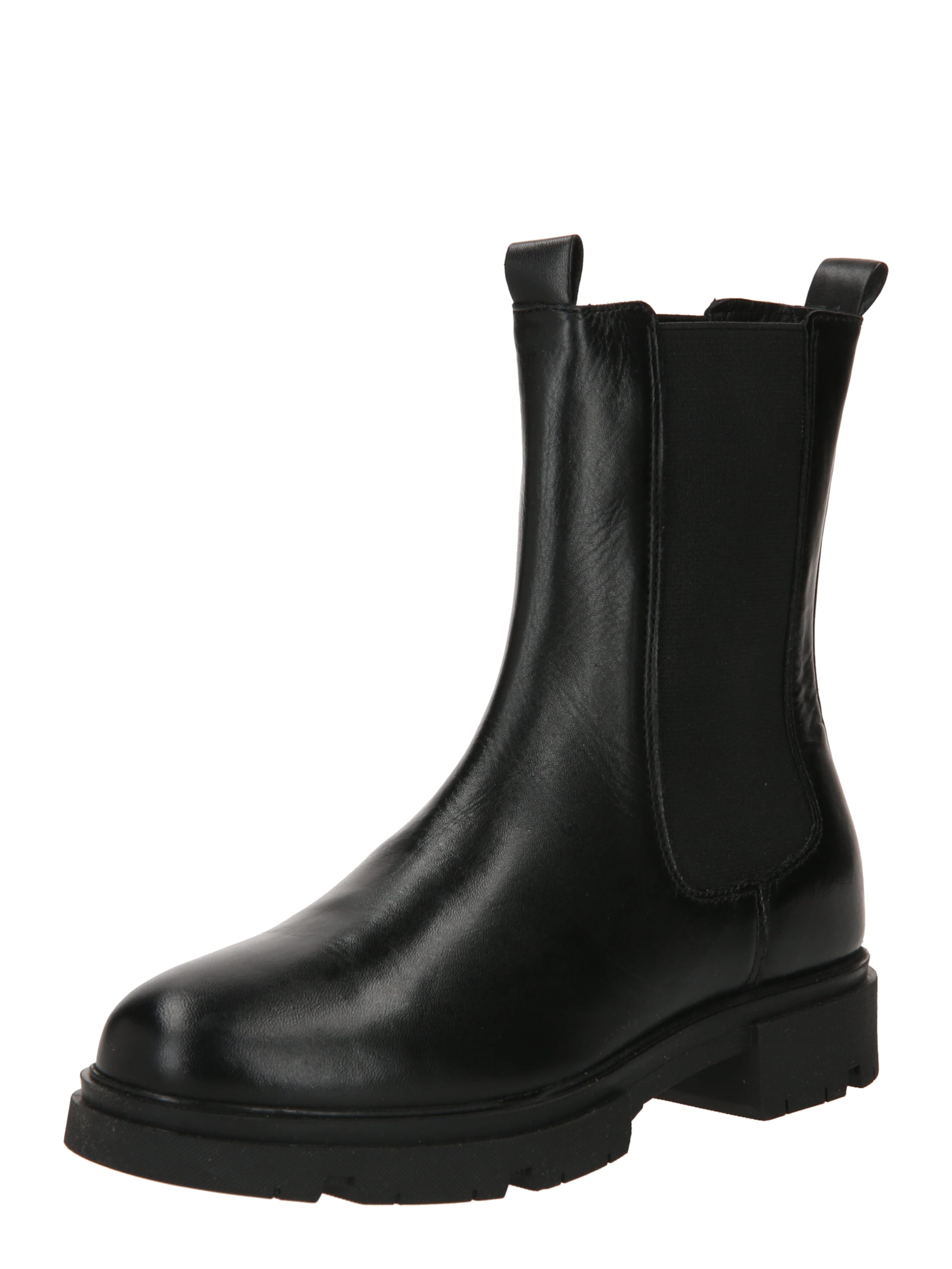 PS Poelman Chelsea boots i svart: framsida