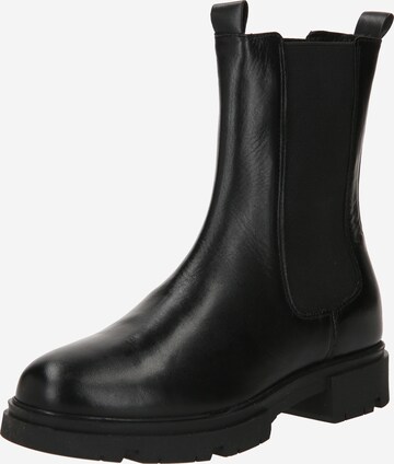 PS Poelman Chelsea Boots in Black: front