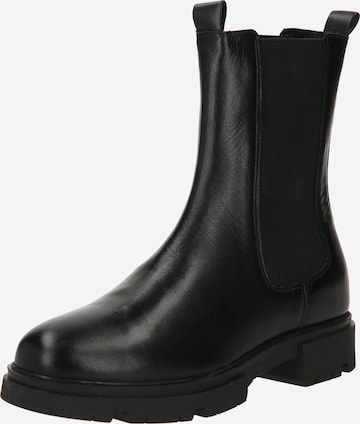 PS Poelman Chelsea boots in Zwart: voorkant