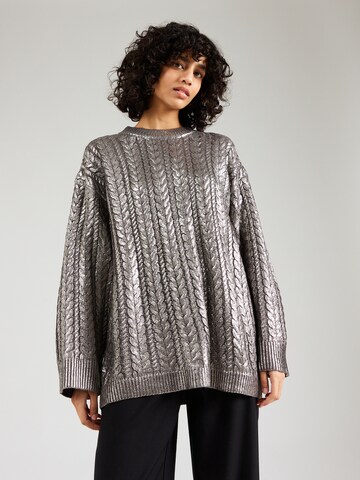 TOPSHOP Sweater in Silver: front