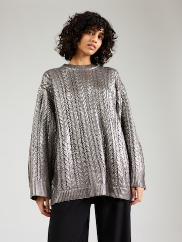 TOPSHOP Pullover in Silber: predná strana