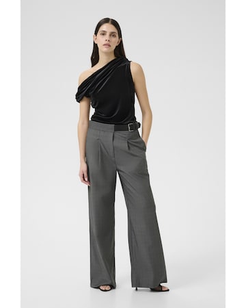 Wide Leg Pantalon à pince 'KBCros' KAREN BY SIMONSEN en gris