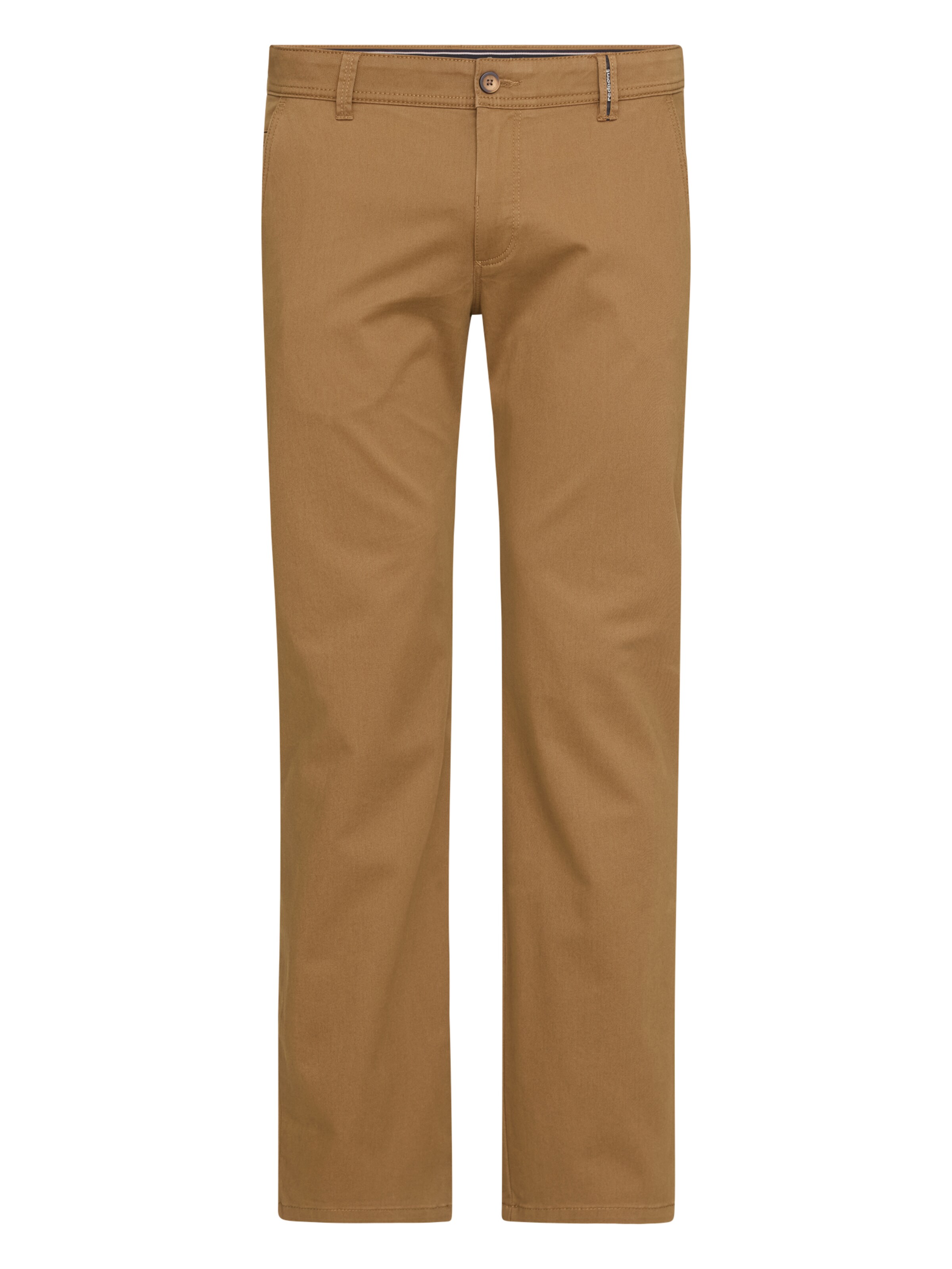 REDPOINT Slim fit Chino Pants in Brown: front