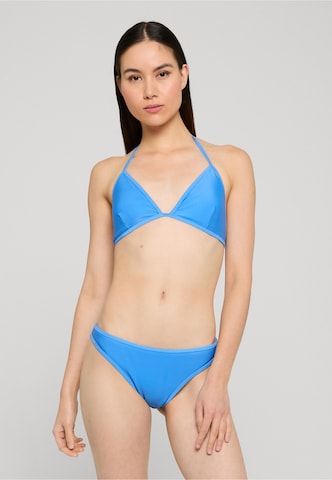 Urban Classics Trojúhelníková Bikiny – modrá: přední strana