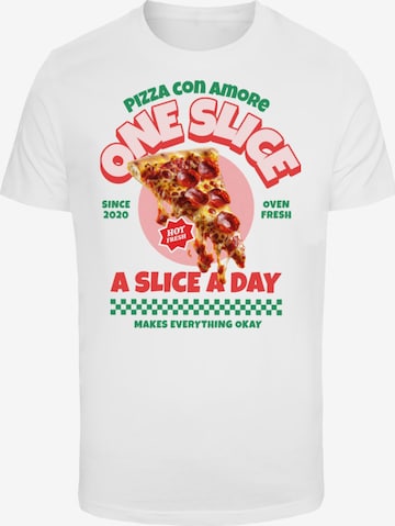 Mister TeeMajica 'Pizza Amore' - bijela boja: prednji dio