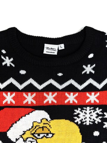 United Labels Pullover 'Weihnachtspullover Ralph Ruthe'‌‌ in Schwarz