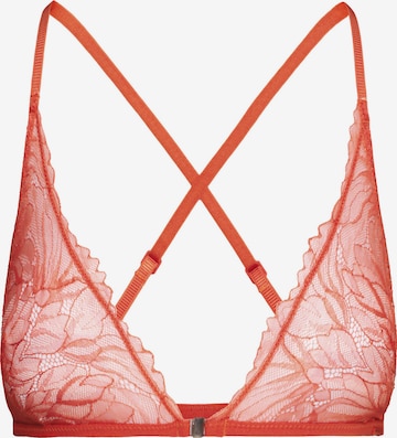 Calvin Klein Underwear Triangle Bra in Orange: front