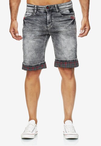 Rusty Neal Regular Jeans-Shorts 'Karsley' in Grau: predná strana