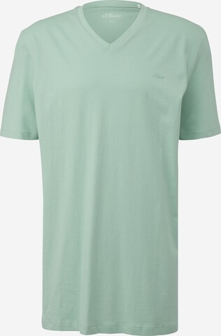 s.Oliver Men Tall Sizes Shirt in Green: front