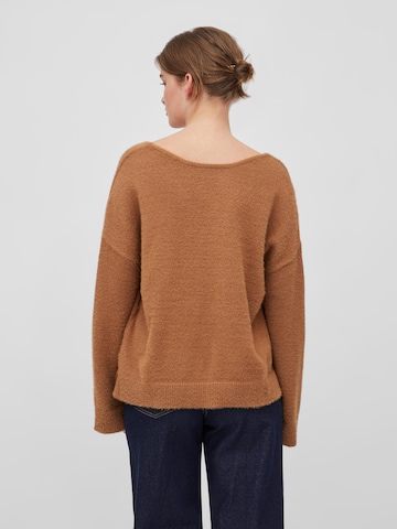 VILA Sweater 'Feami' in Brown