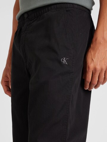 Calvin Klein Jeans Regular Trousers in Black