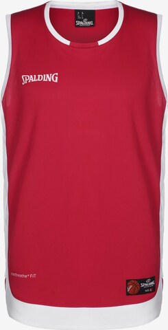 SPALDING Performance Shirt 'Hustle' in Red: front