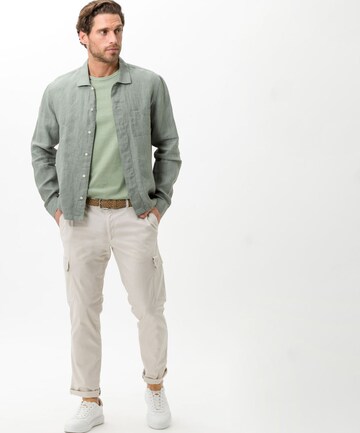 BRAX Regular fit Overhemd 'Levi' in Groen: voorkant