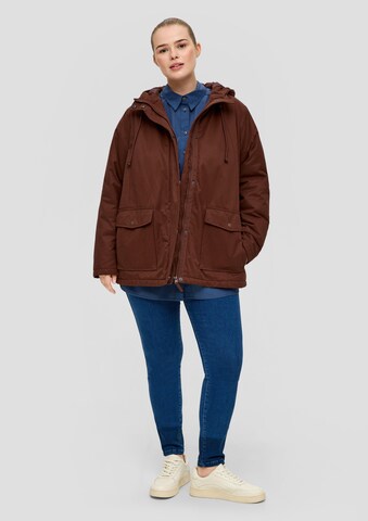 TRIANGLE Between-Seasons Parka in Brown