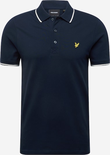 Lyle & Scott T-Shirt en bleu foncé / jaune / blanc, Vue avec produit
