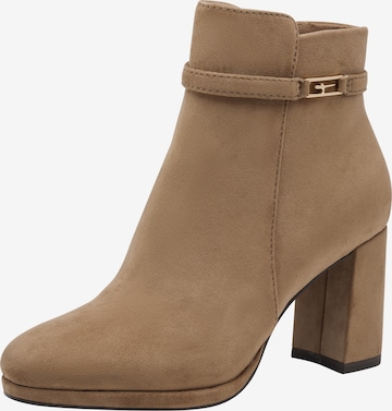 Tamaris - Botines en marrón: frente