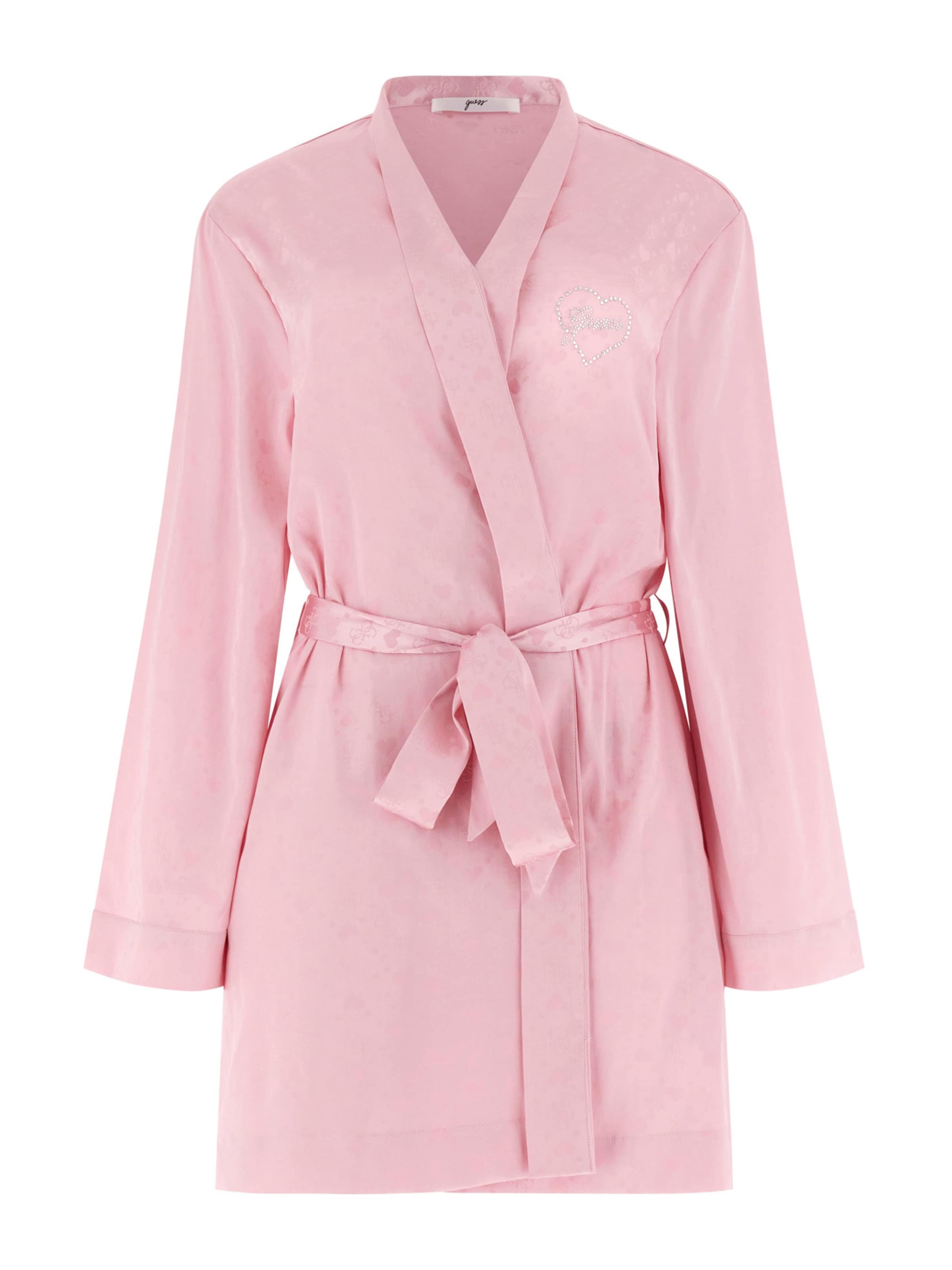 GUESS Домашний халат в Ярко-розовый: спереди
