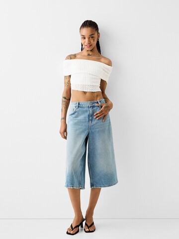 Bershka Top in Weiß