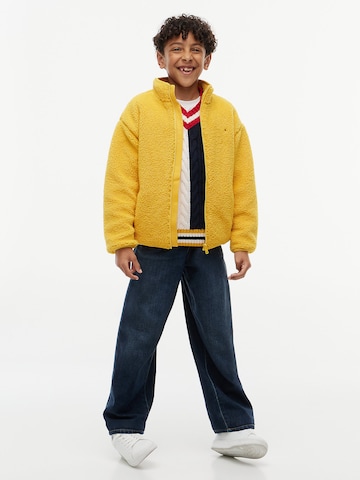 TOMMY HILFIGER Fleece jas in Geel