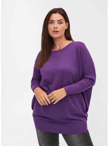 Zizzi Pullover 'MCARRIE' in Lila: predná strana